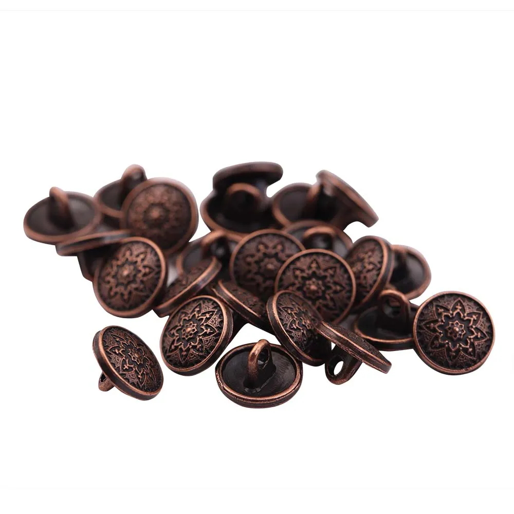 Round Shape Traditional Mandala Design Kurta Metal Buttons