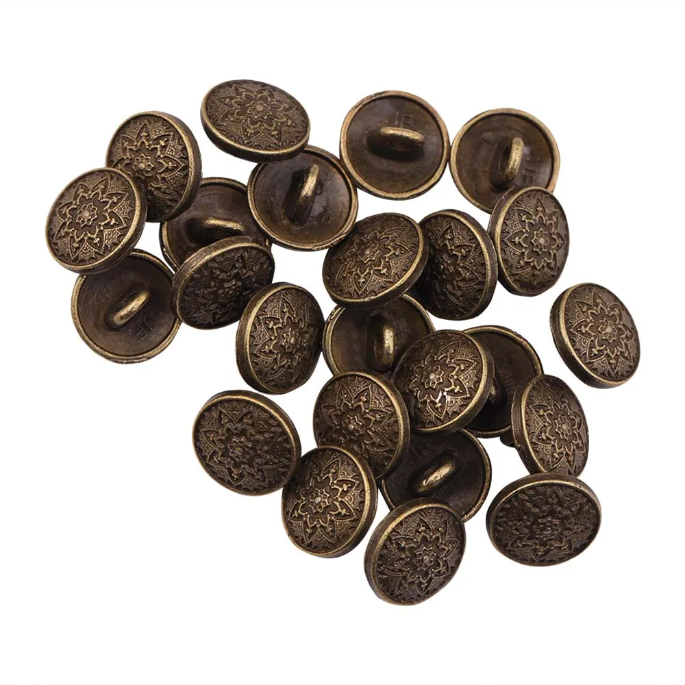 Round Shape Traditional Mandala Design Kurta Metal Buttons