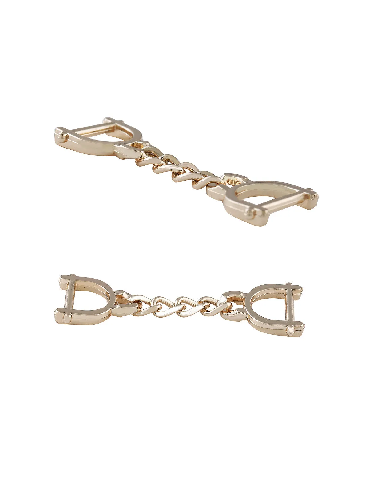 Shiny Gold Handcuffs Design Hardware
