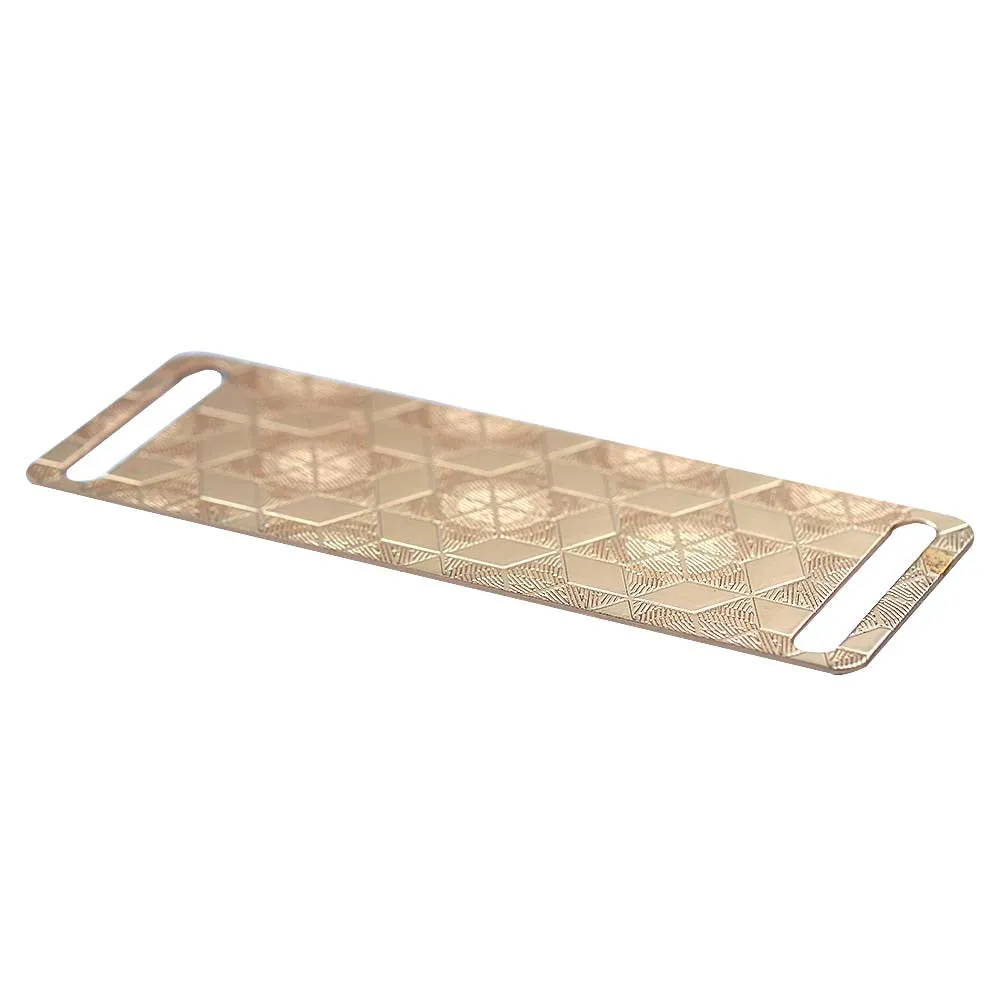 Small Rectangle Star Texture Design Metal Plate for Clothing