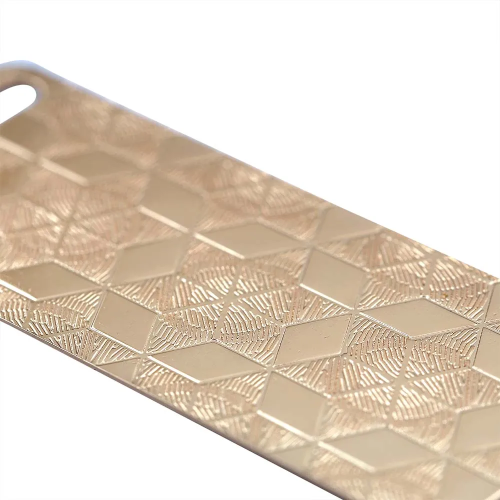 Small Rectangle Star Texture Design Metal Plate for Clothing
