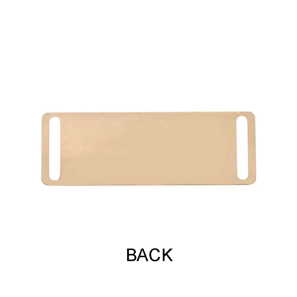 Small Rectangle Star Texture Design Metal Plate for Clothing