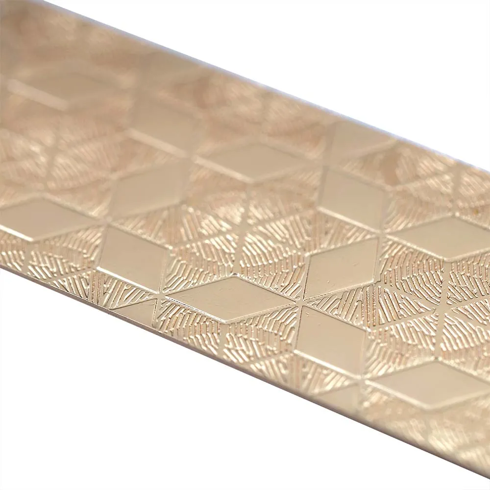 Small Rectangle Star Texture Design Metal Plate for Clothing