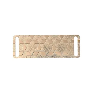 Small Rectangle Star Texture Design Metal Plate for Clothing