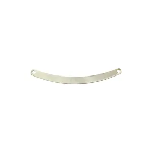 Small Sleek Curved Shape Shiny Metal Detail Clothing Hardware