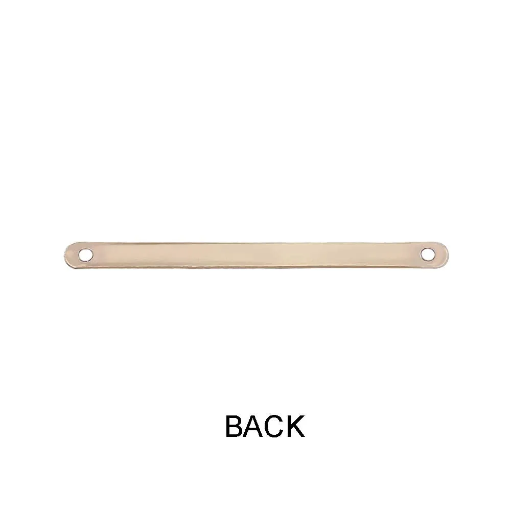 Small Sleek Structure Shiny Gold Metal Plate Clothing Hardware
