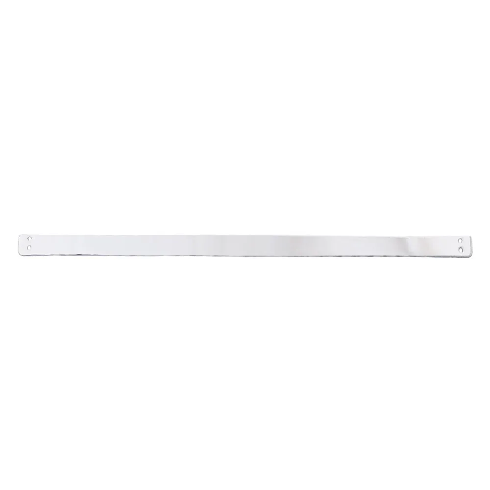 Small Sleek Structure Shiny Silver Metal Plate Clothing Hardware