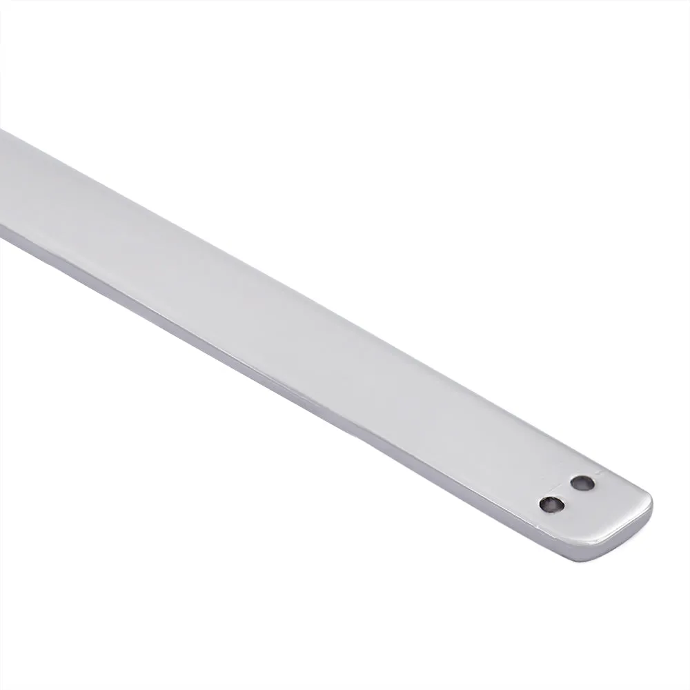 Small Sleek Structure Shiny Silver Metal Plate Clothing Hardware