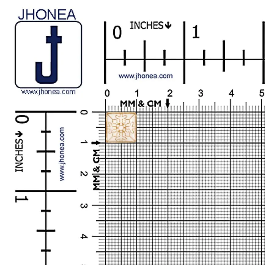 Square Shiny Gold Lamination Metal Buttons for Kurta/Shirts