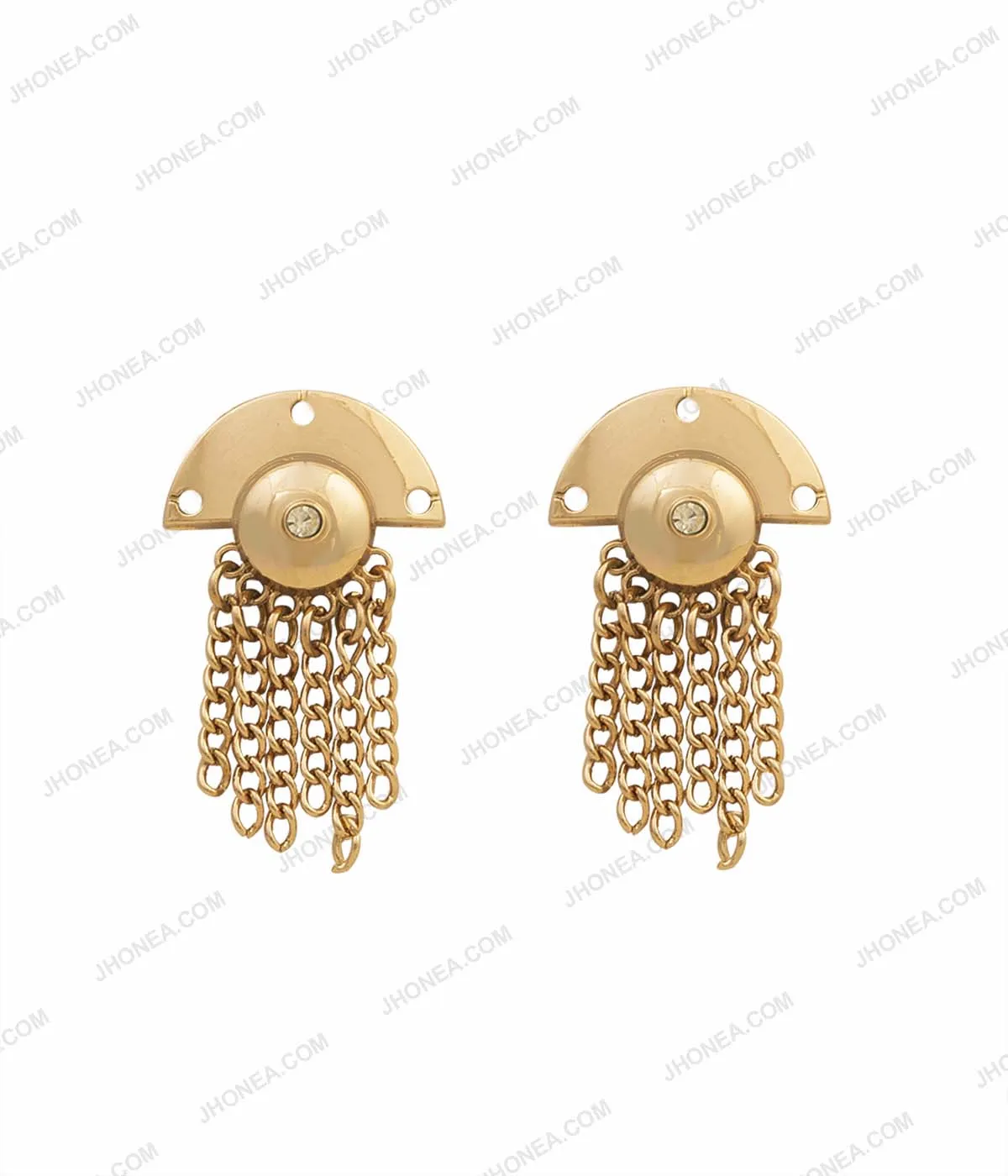Western Style Shiny Gold Tassel Fashion Clothing Accessory