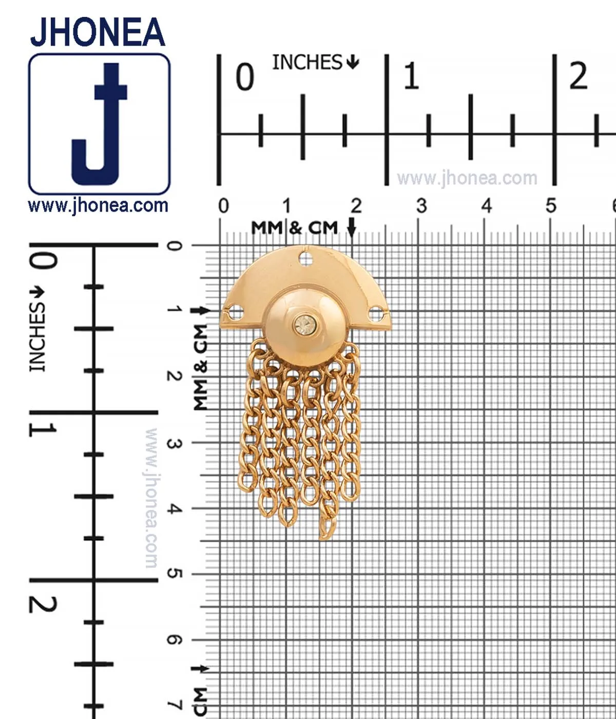 Western Style Shiny Gold Tassel Fashion Clothing Accessory